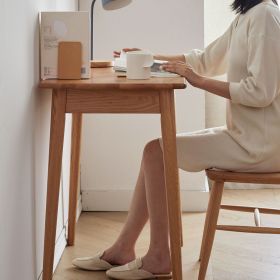 100% solid wood natural wood computer desk study desk oak natural wood PC desk work desk dressing table slim solid wood with drawer simple work f